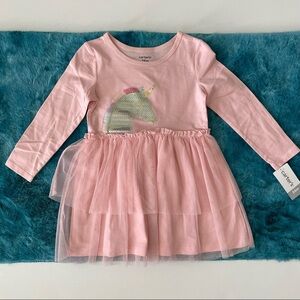 Carter’s Toddler Girl Long Sleeve Tutu Dress Size 24 Months